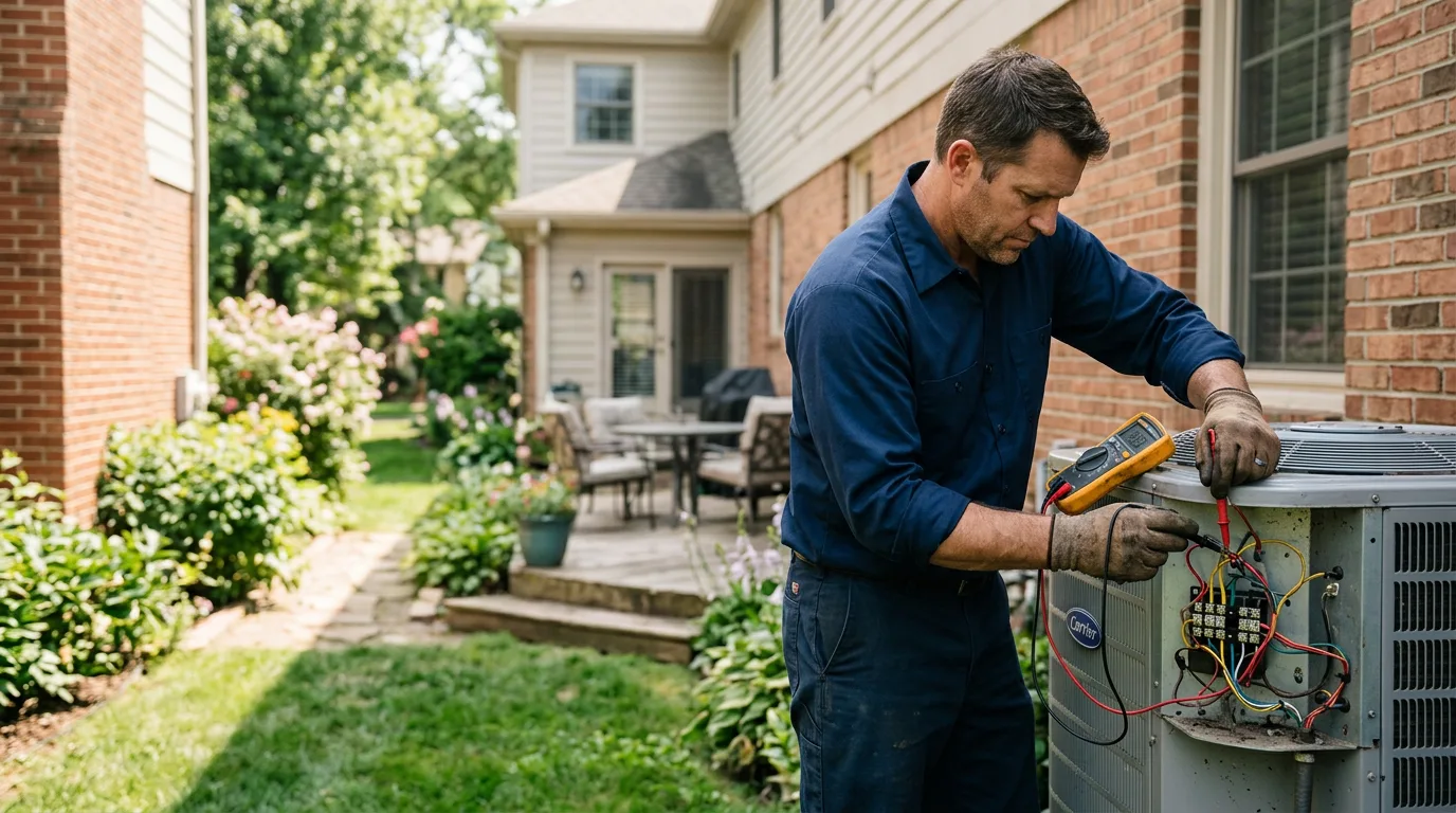 HVAC technician working near Park Hills, MO